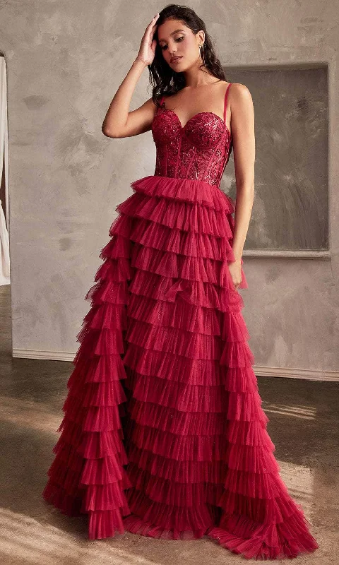 Discount Deals Ladivine CB143 - Corset Bodice Sequin Embellished Ballgown