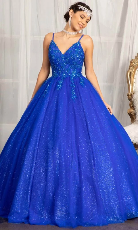 Early Bird Discount Elizabeth K GL1989 - Sleeveless V-neckline Ball Gown