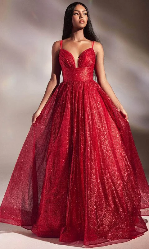 The Best Prices Cinderella Divine CD996 - Deep Sweetheart A-Line Evening Gown