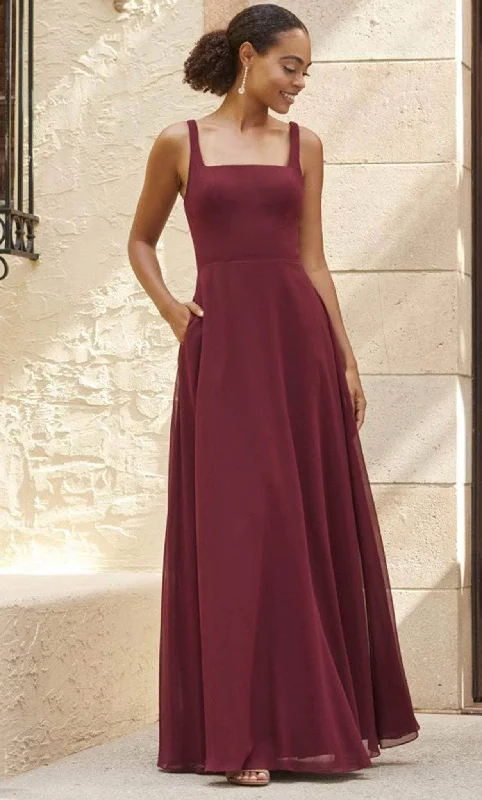 Time-Limited Offer Christina Wu Celebration 22145 - Square Neck A-Line Dress