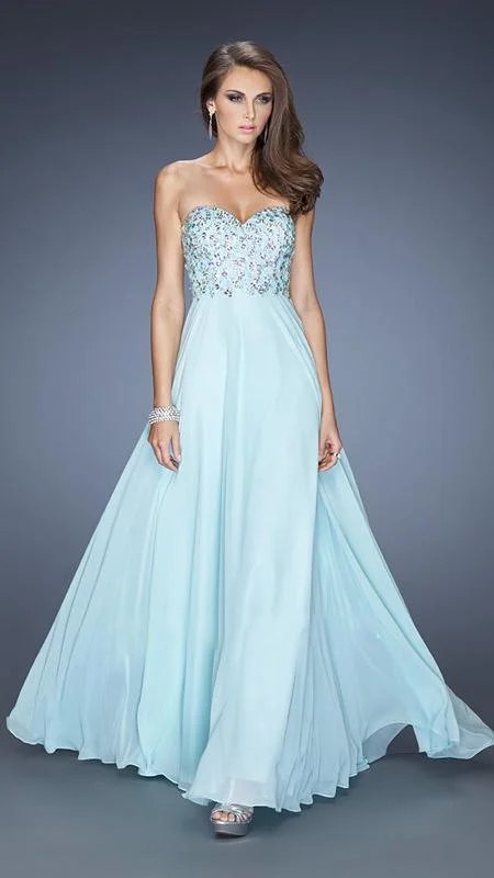 Deal of the Day La Femme Gigi - 20168SC Embellished Strapless Evening Dress