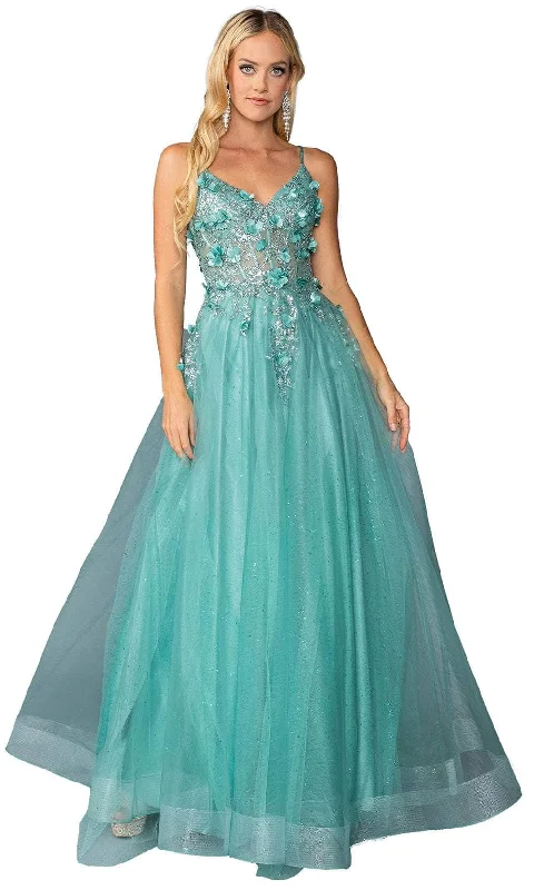 Limited Time Dancing Queen 4462 - 3D Embellished Sleeveless Ballgown