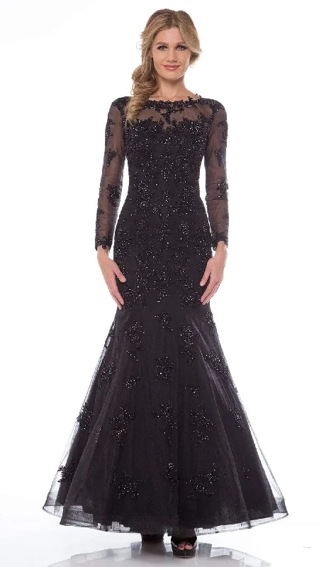 Best Seller Glow by Colors - G665 Bedazzled Illusion Bateau Mermaid Dress