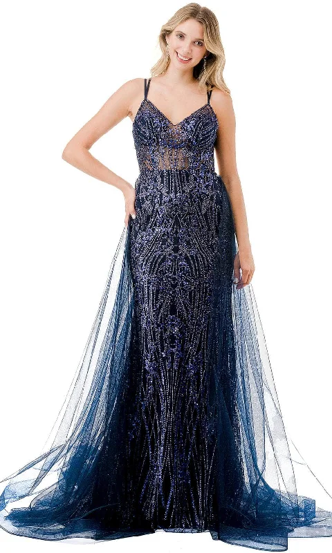 Super Deal Aspeed Design L2910F - Strappy Detailed Back Sleeveless Prom Gown