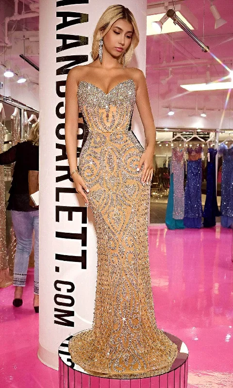 Mega Deal Portia and Scarlett PS24867C - Embellished Strapless Evening Dress