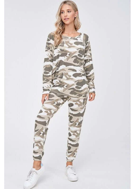 Cozy Camo Loungewear Set Made in USA