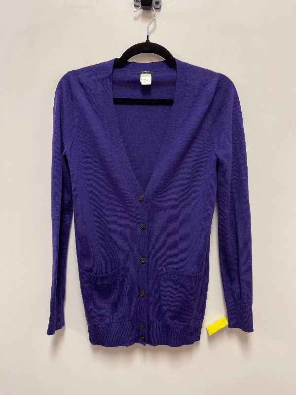 Deep Discounts Cardigan By J. Crew In Purple, Size: Xs