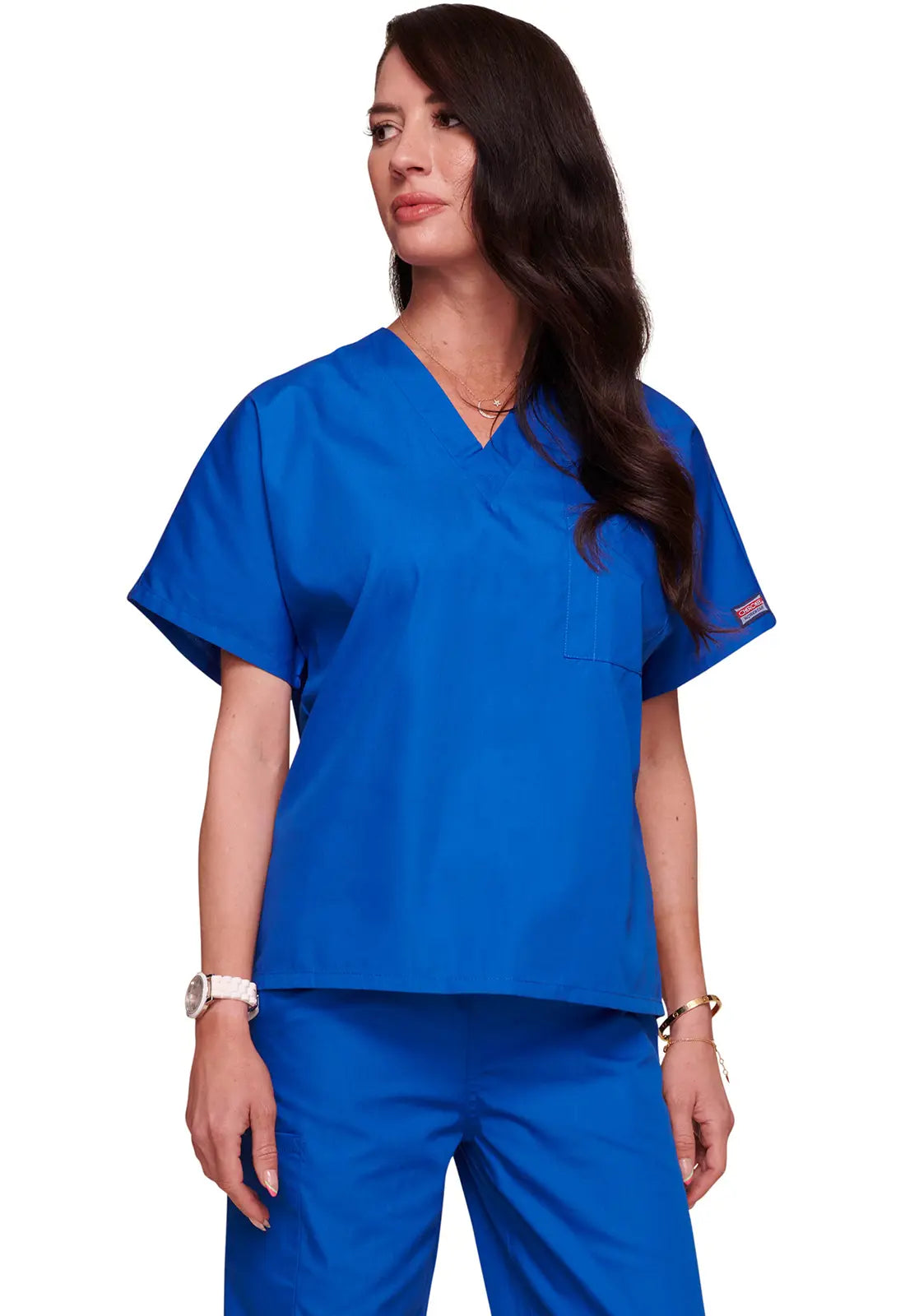 Cherokee Unisex V-Neck Tunic - Royal Blue