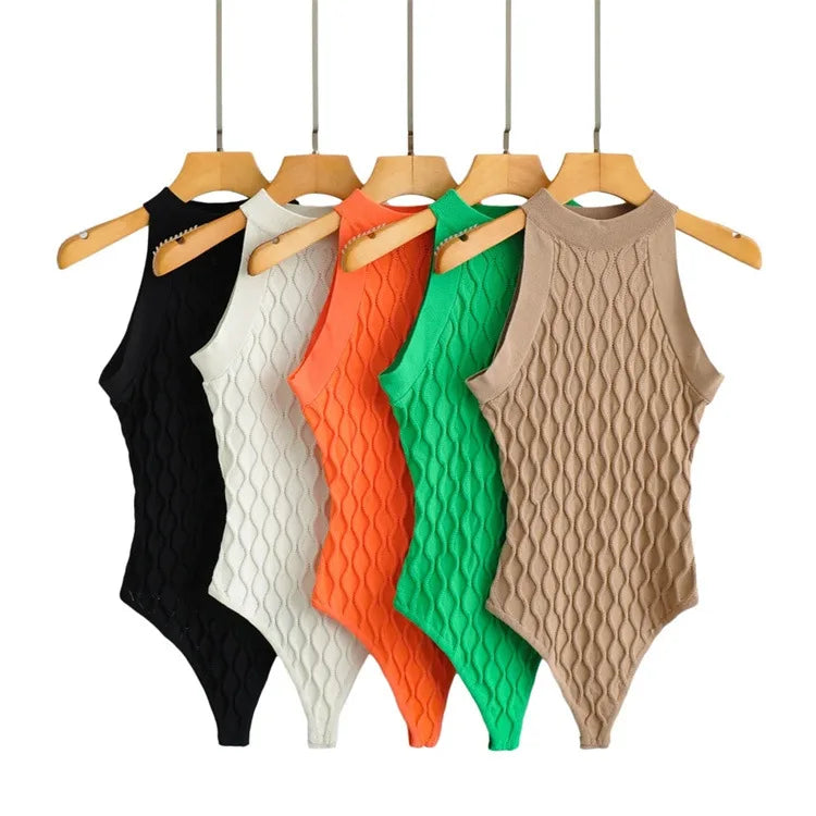 Doorbuster Deal High Quality Girls Jumpsuit Solid Women Body Suit Women One Size Fit All Y2K Cute Knitting Rompers & Jumpsuits For Women