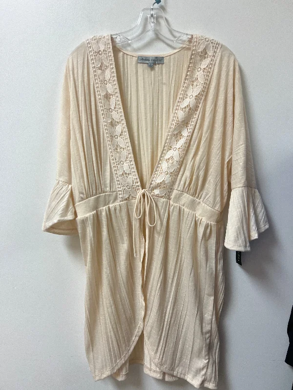 Price Buster Kimono By Absolutely Famous In Cream, Size: L