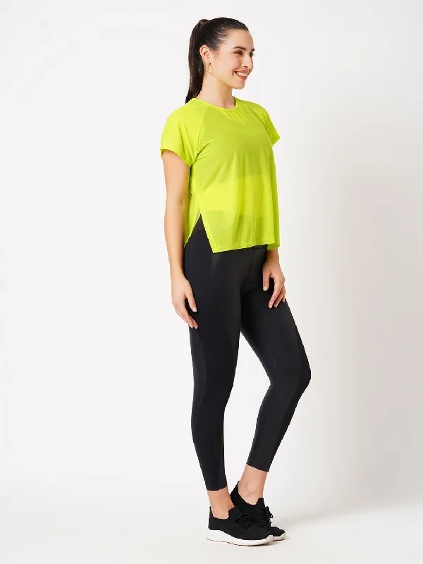 Neon Overlapping Mesh Tee