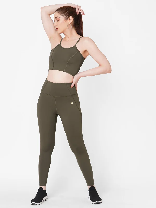 Olivine Basic Crop Top