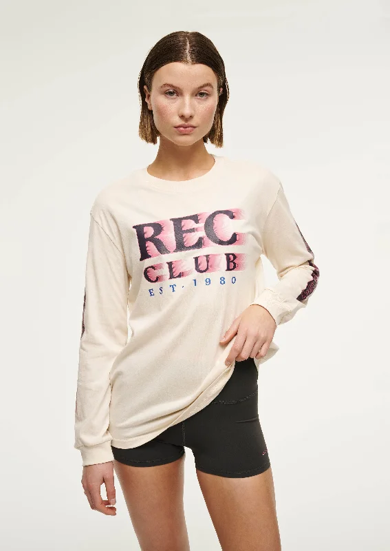 While Supplies Last RALLY LONG SLEEVE TEE IN WHISPER WHITE