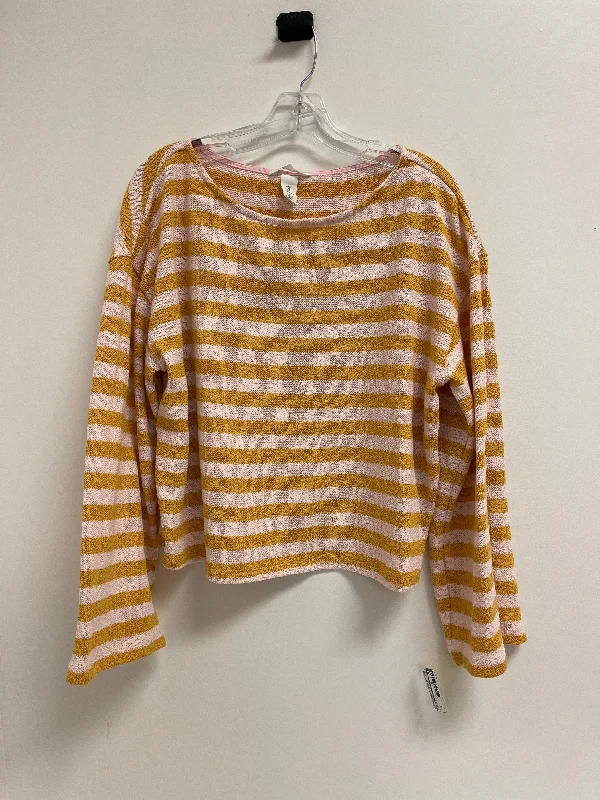 Act Fast Sweater By H&m In Pink & Yellow, Size: L