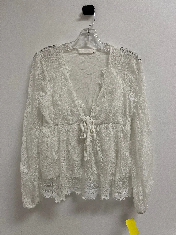 Doorbuster Deal Top Long Sleeve By Mustard Seed In Cream, Size: M