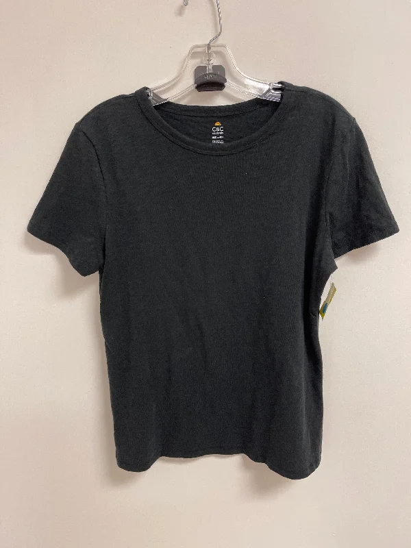 Top Short Sleeve Basic By C And C In Black, Size: M