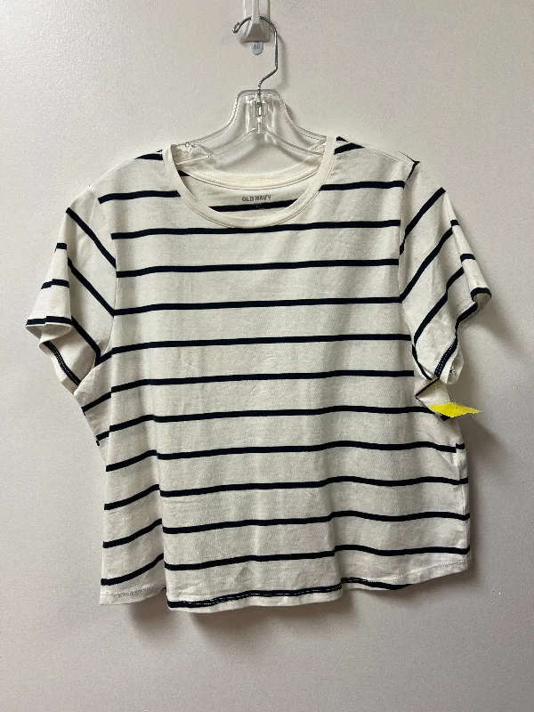 Top Short Sleeve By Old Navy In Striped Pattern, Size: Xl