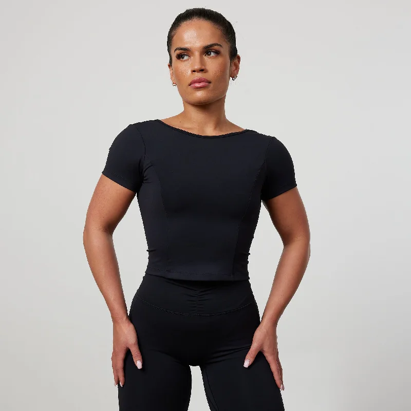 Today's Special Vanquish Enhance Black Midi Ballet Back T Shirt