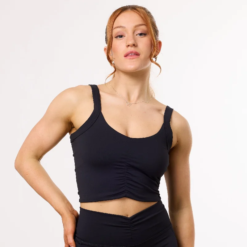 Closeout Vanquish Enhance Black Ruched Vest
