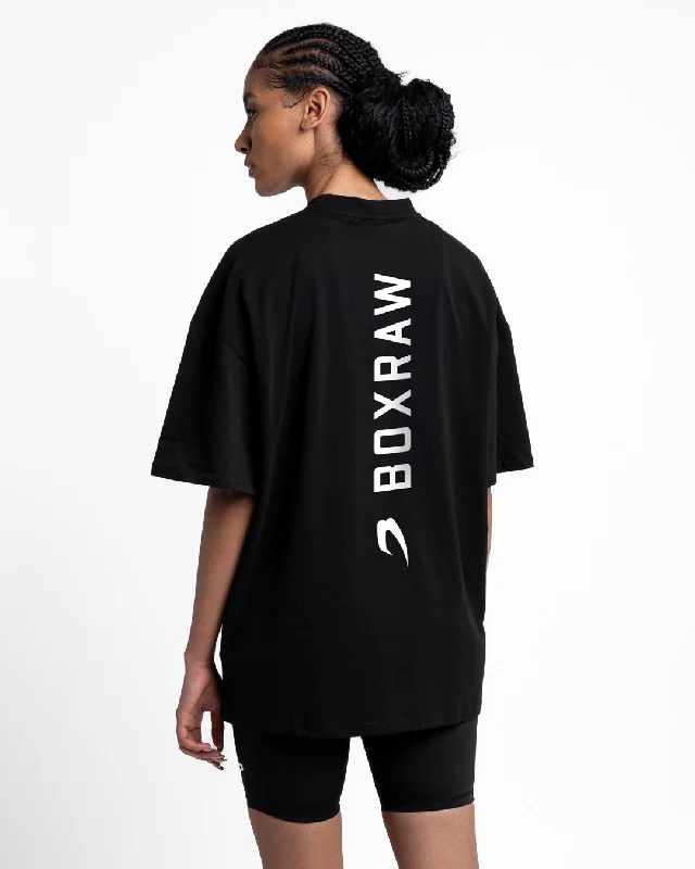 Price Smash Lineal Oversized T-Shirt - Black