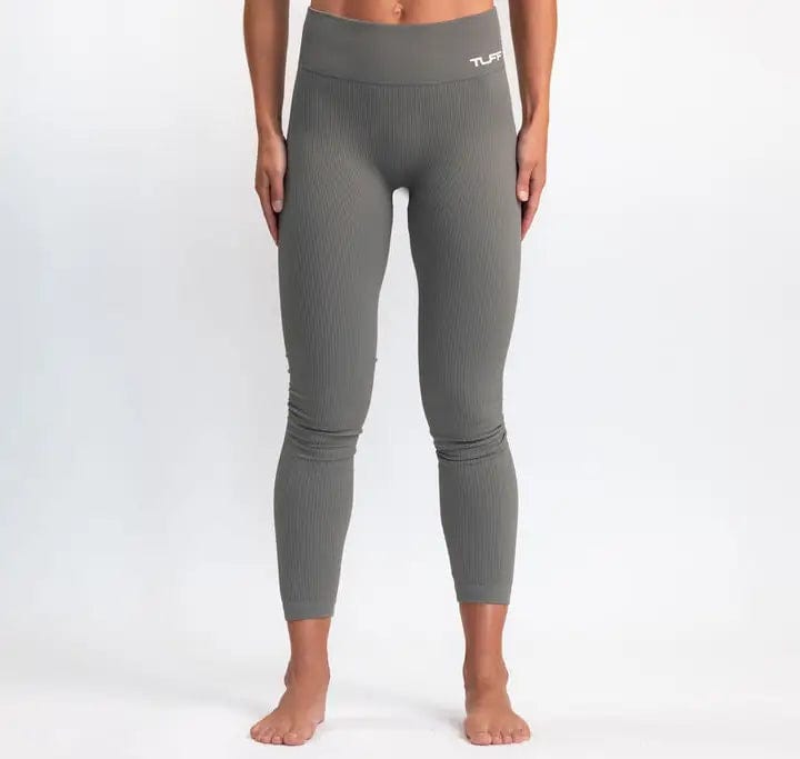 Classic Ribbed Leggings - Gray